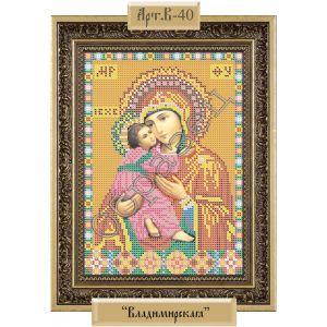 Набор для вышивки бисером иконы "Пресвятая Богородица "Владимирская"" ― "Мастерица"