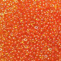 Бисер прозрачный оранжевый радужный ― "Мастерица"